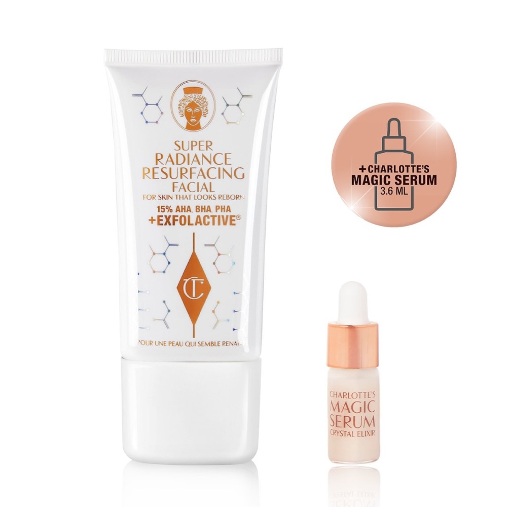 NEW Charlotte Tilbury Super Radiance Resurfacing Facial Treatment